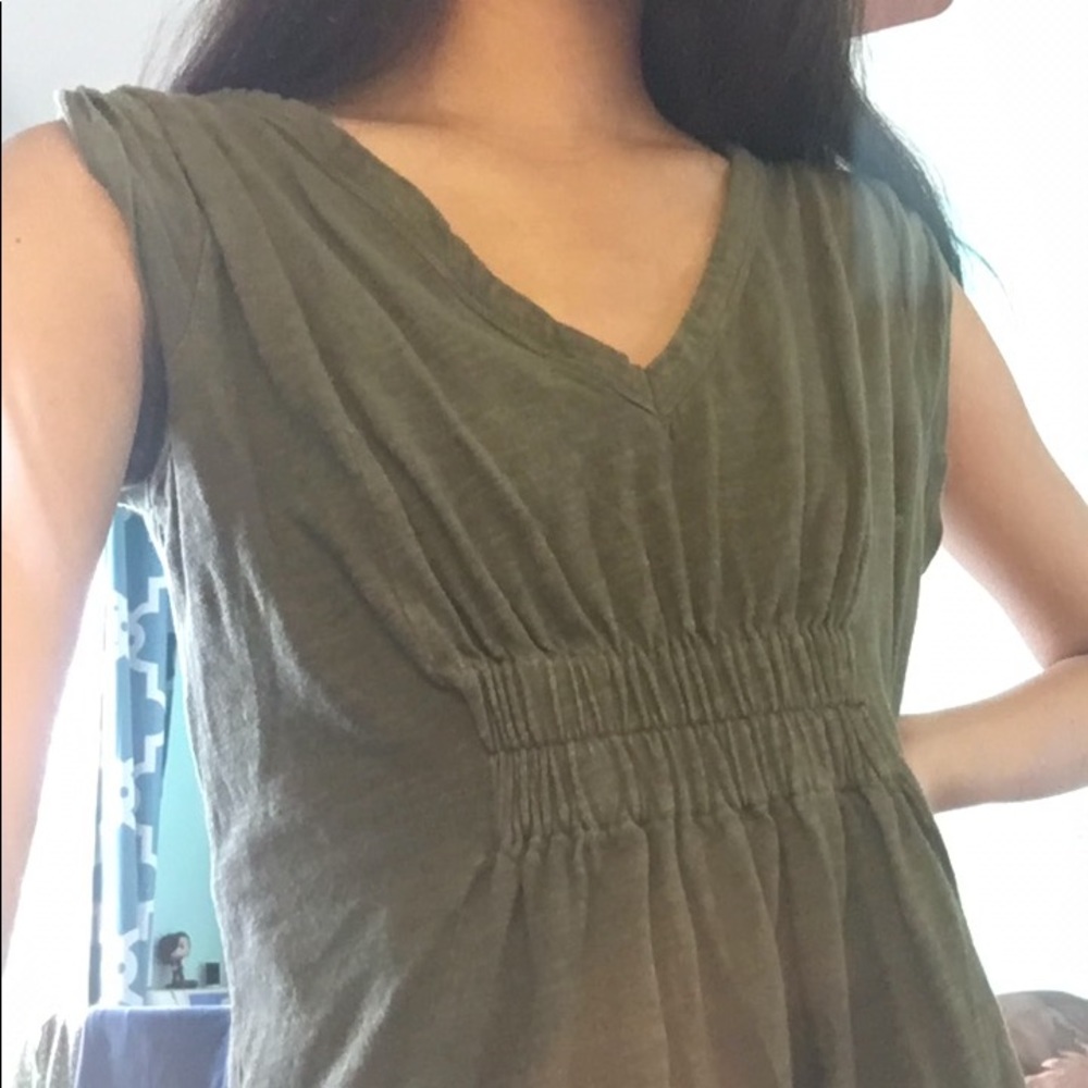 loft army green dress